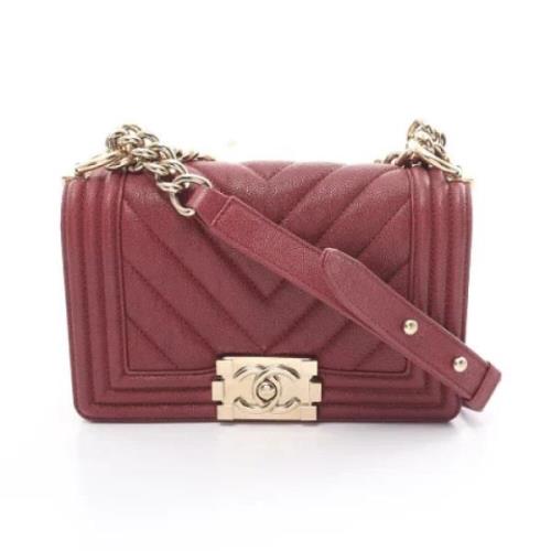 Pre-owned Fabric shoulder-bags Chanel Vintage , Red , Dames