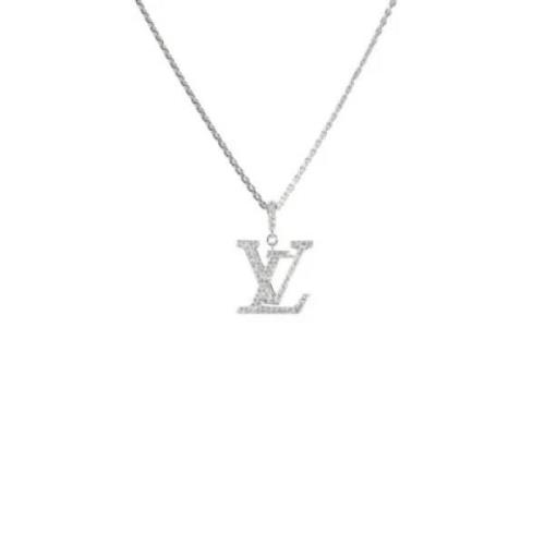 Pre-owned White Gold necklaces Louis Vuitton Vintage , White , Dames