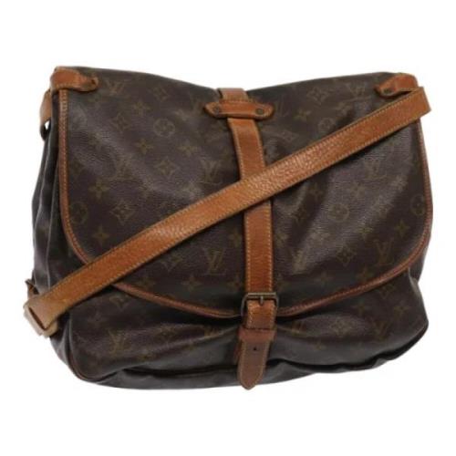 Pre-owned Canvas louis-vuitton-bags Louis Vuitton Vintage , Brown , Da...