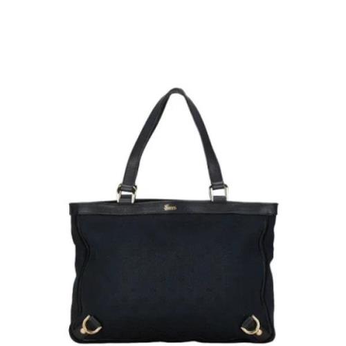 Pre-owned Canvas totes Gucci Vintage , Black , Dames