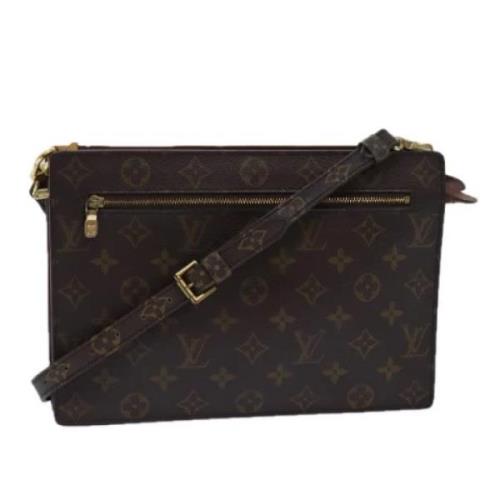 Pre-owned Canvas louis-vuitton-bags Louis Vuitton Vintage , Brown , Da...