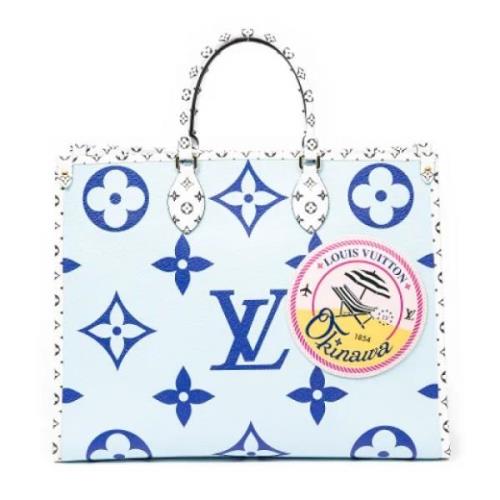 Pre-owned Canvas handbags Louis Vuitton Vintage , Blue , Dames