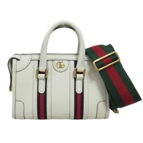 Pre-owned Leather gucci-bags Gucci Vintage , White , Dames