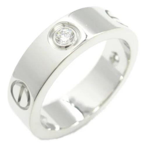 Pre-owned White Gold rings Cartier Vintage , Gray , Dames