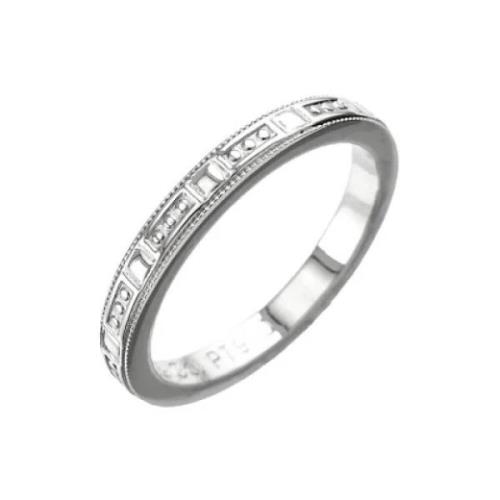 Pre-owned Platinum rings Tiffany & Co. Pre-owned , Gray , Dames