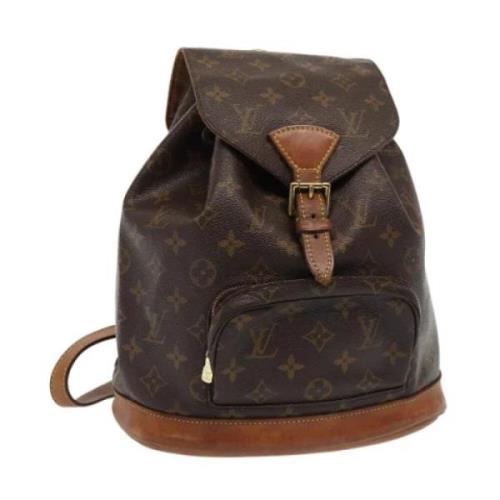 Pre-owned Canvas backpacks Louis Vuitton Vintage , Brown , Dames