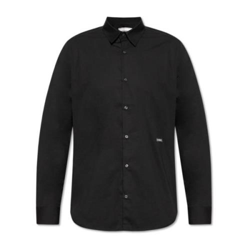 Shirt met logo Iceberg , Black , Heren