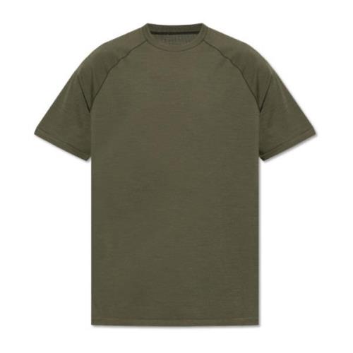 T-shirt met logopatch Y-3 , Green , Heren