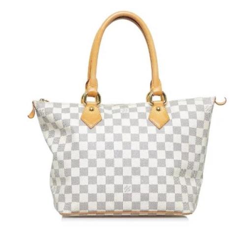 Pre-owned Canvas louis-vuitton-bags Louis Vuitton Vintage , White , Da...