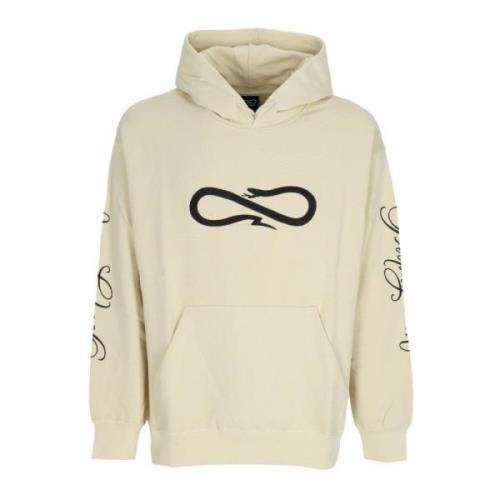 Demon Logo Hoodie Lichtgewicht Sweatshirt Propaganda , Beige , Heren