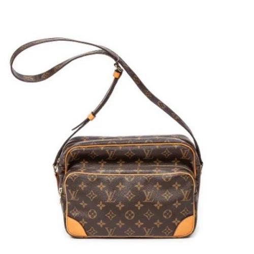 Pre-owned Canvas louis-vuitton-bags Louis Vuitton Vintage , Brown , Da...