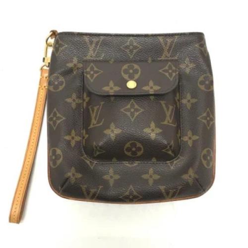 Pre-owned Fabric louis-vuitton-bags Louis Vuitton Vintage , Brown , Da...