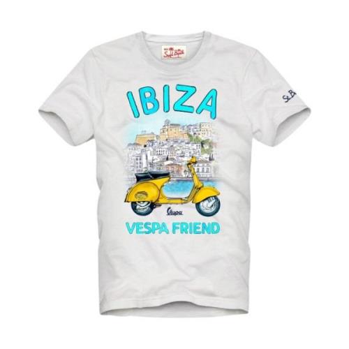 Ibiza Vespa Friend T-shirt MC2 Saint Barth , Multicolor , Heren