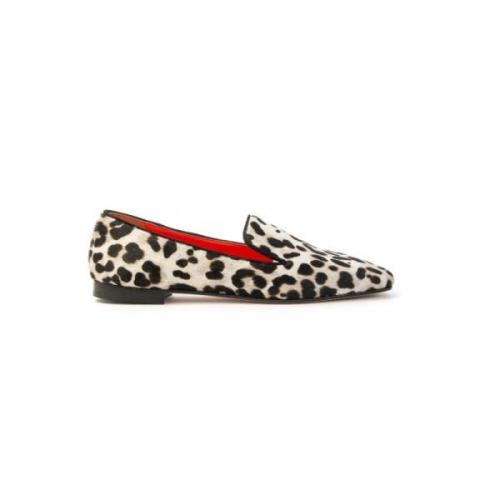 Leren Loafer in Kalfsleer en Suède Prosperine , Multicolor , Dames