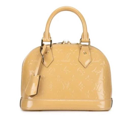 Pre-owned Leather handbags Louis Vuitton Vintage , Beige , Dames