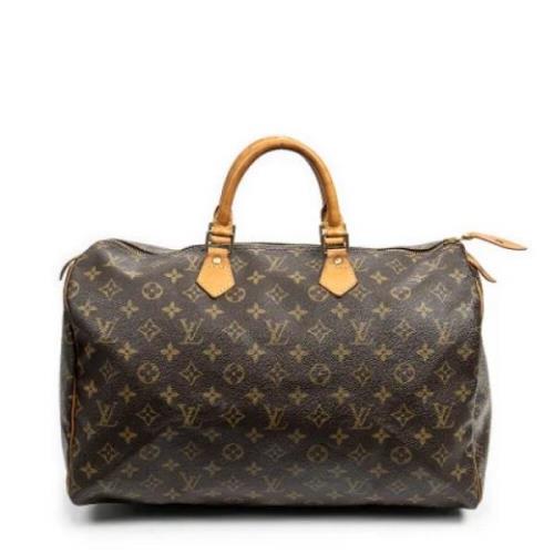 Pre-owned Coated canvas handbags Louis Vuitton Vintage , Brown , Dames