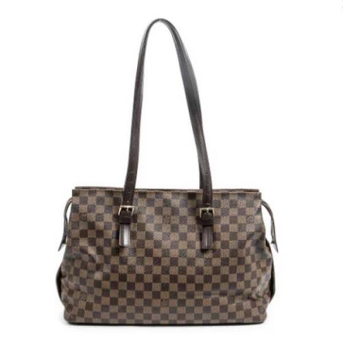 Pre-owned Canvas handbags Louis Vuitton Vintage , Brown , Dames