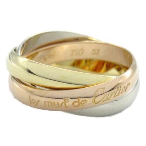 Pre-owned Rose Gold rings Cartier Vintage , Yellow , Dames