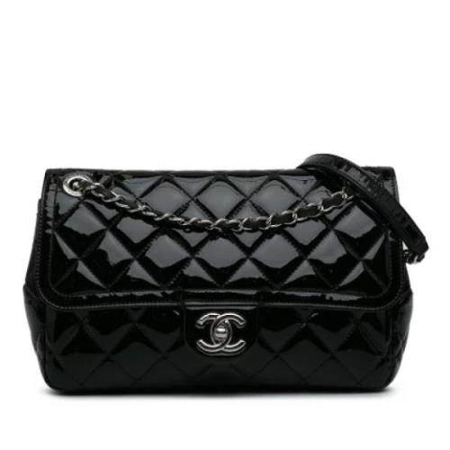 Pre-owned Leather crossbody-bags Chanel Vintage , Black , Dames