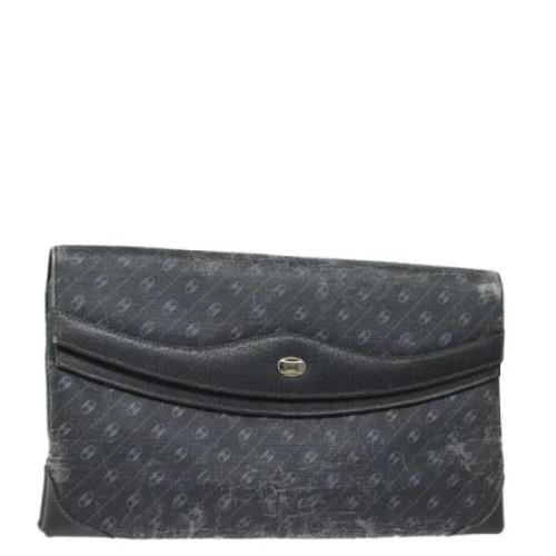 Pre-owned Leather clutches Gucci Vintage , Black , Dames