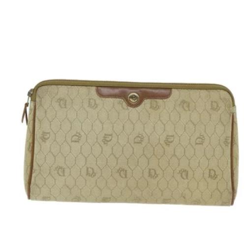 Pre-owned Canvas dior-bags Dior Vintage , Beige , Dames