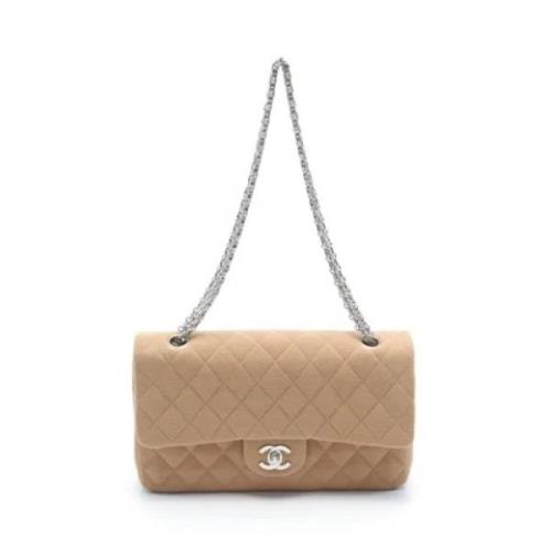 Pre-owned Cotton chanel-bags Chanel Vintage , Beige , Dames