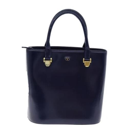 Pre-owned Leather handbags Valentino Vintage , Blue , Dames