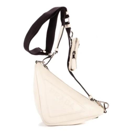 Pre-owned Leather prada-bags Prada Vintage , White , Dames