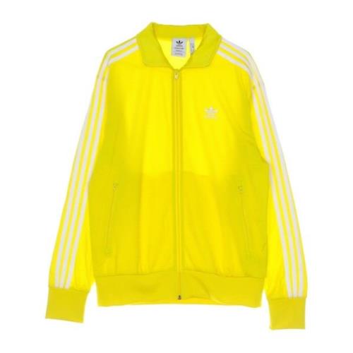 Firebird Track Jacket Geel Lange Mouw Adidas , Yellow , Heren