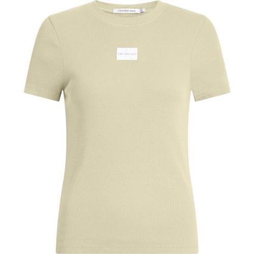 Beige T-shirt met Lycra® Freef!T® technologie Calvin Klein , Beige , D...