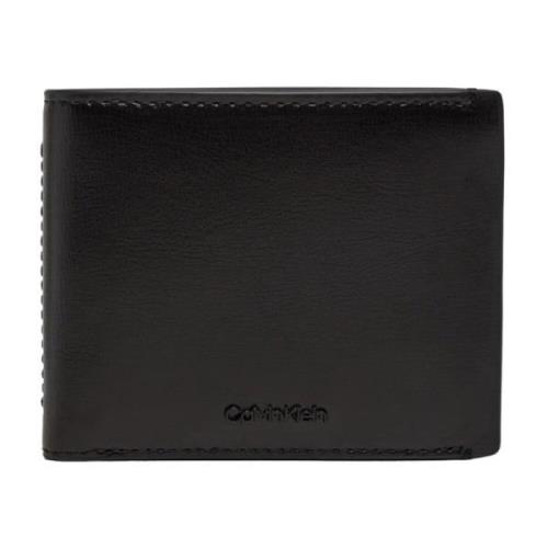 Essentiële Bifold Portemonnee met Muntvak Calvin Klein , Black , Heren