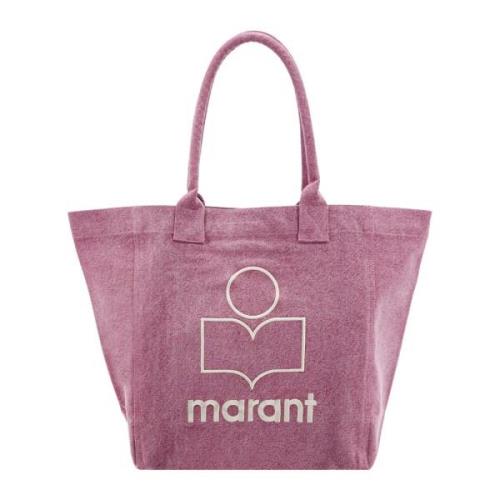 Roze Schoudertas met Contrasterend Logo Isabel Marant , Pink , Dames