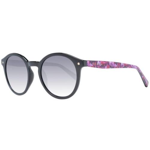 Zwarte Dames Zonnebril Rond Blauw Verloop Ted Baker , Black , Unisex