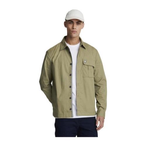 Geplooid zakoverhemd Lyle & Scott , Green , Heren