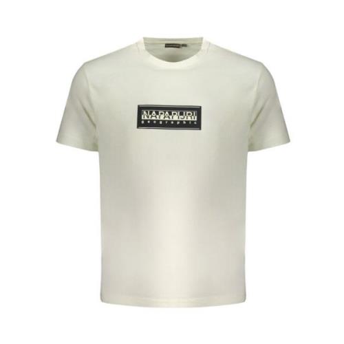 Katoenen T-shirt | Wit | Sku: Na-31620-S Napapijri , White , Heren