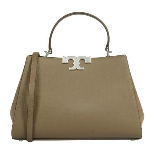 Eleanor Pebbled Satchel Tas Tory Burch , Beige , Dames