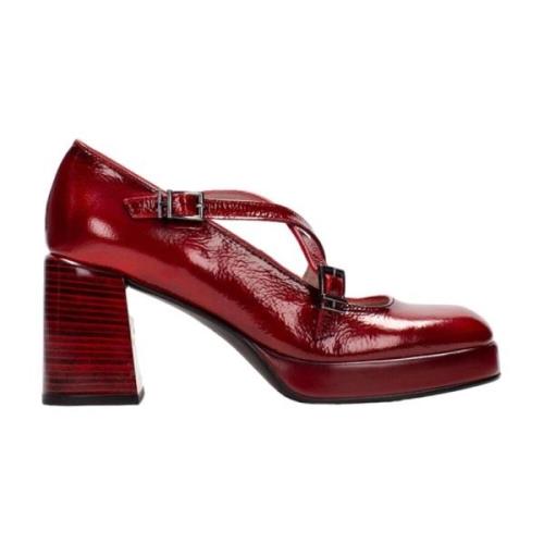 Rode Jurk Damesalon Schoenen Hispanitas , Red , Dames