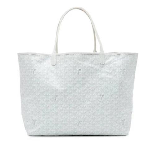 Pre-owned Fabric shoulder-bags Goyard Vintage , White , Dames