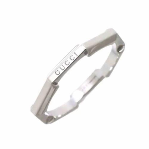 Pre-owned White Gold rings Gucci Vintage , Gray , Dames