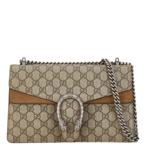 Pre-owned Canvas gucci-bags Gucci Vintage , Beige , Dames