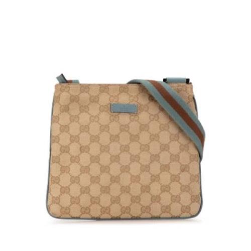 Pre-owned Fabric crossbody-bags Gucci Vintage , Brown , Dames