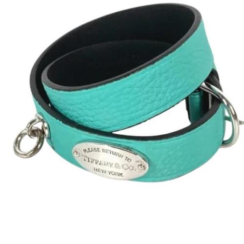 Pre-owned Leather bracelets Tiffany & Co. Pre-owned , Blue , Dames