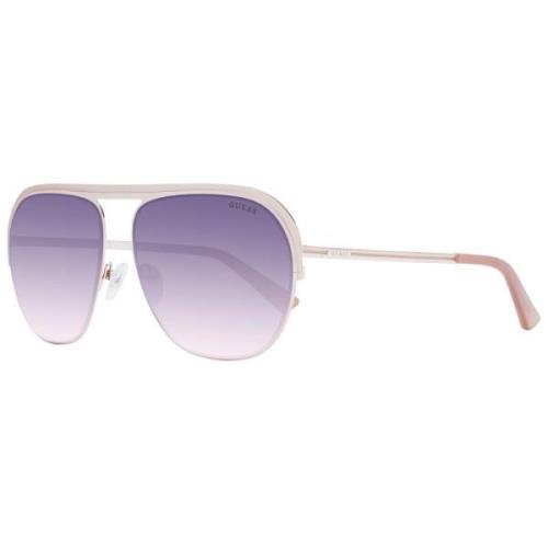 Roségoud Pilot Zonnebril Verlooplens Guess , Yellow , Unisex