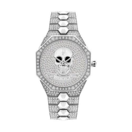 Zilveren Damesmode Horloge Police , Gray , Dames