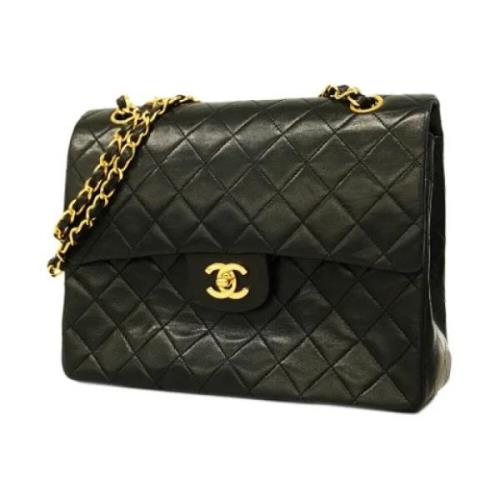 Pre-owned Leather chanel-bags Chanel Vintage , Black , Dames