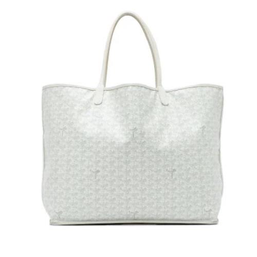 Pre-owned Fabric totes Goyard Vintage , White , Dames