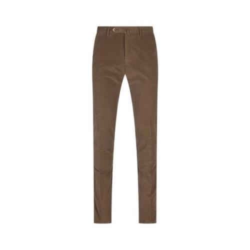 Bruine Slim Fit Stretch Broek PT Torino , Brown , Heren