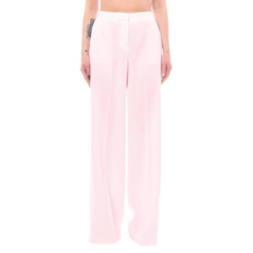 Wijde Crêpe Broek Pinko , Pink , Dames