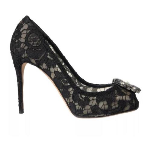 Kristal Kant Hak Pumps Dolce & Gabbana , Black , Dames