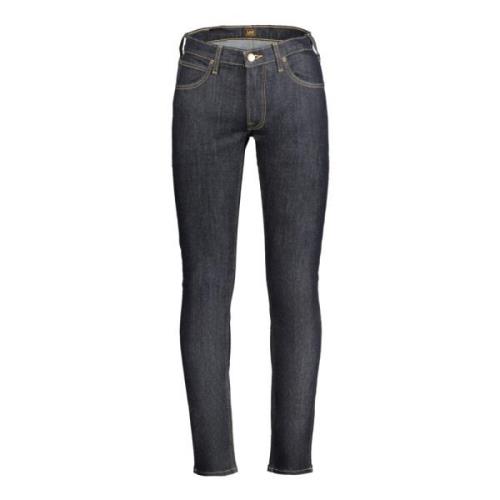 Blauwe Denim Heren Jeans Slim Tapered Lee , Blue , Heren